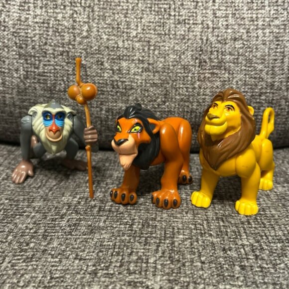 1994 Disney The Lion King Burger King Toys Set of 3 - Picture 1 of 2